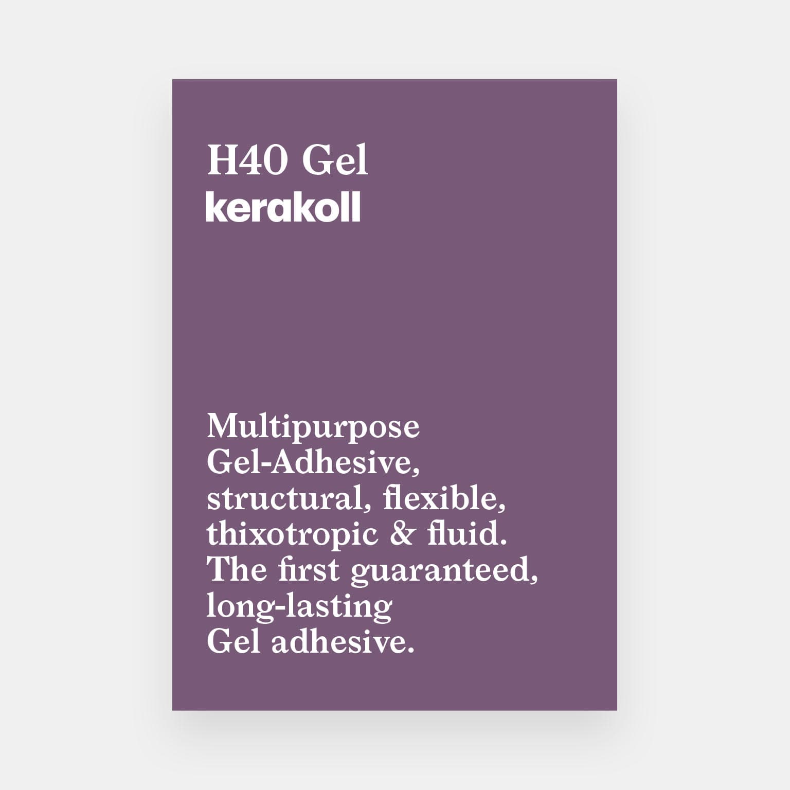Brochure H40 Gel